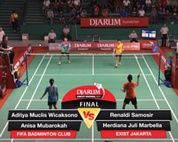 Renaldi Samosir/Herdiana Juli (Exist Jakarta) VS Aditya Muclis/Anisa Mubarokah (Fifa Badminton Club)