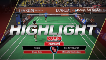 Ruzana (Djarum Kudus) Vs Gina Revina Aristy (Mutiara Cardinal Bandung)