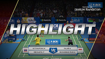 Fajar Alfian/M Rian Ardianto (INA) VS Kittinupong Kedren/Dechapol P (THA)