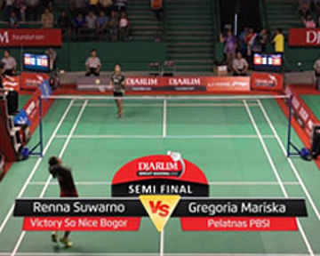 Renna Suwarno (Victory So Nice Bogor) VS Gregoria Mariska (Pelatnas PBSI)