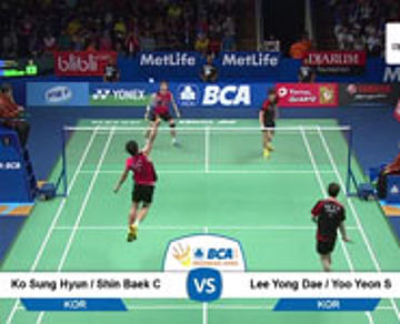 Ko Sung Hyun/Shin Baek Choel (KOR) VS Lee Yong Dae/Yoo Yeon Seong (KOR)