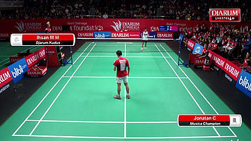 Jonatan Christie (Musica Champions) VS Ihsan Maulana M (Djarum Kudus)