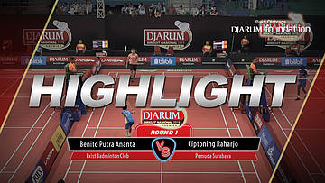 Benito Putra Ananta (Exist Badminton Club) VS Ciptoning Raharjo (Pemuda Surabaya)