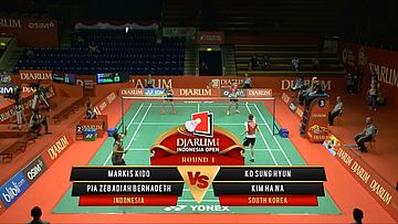 Markis Kido/ Pia Zebadiah (INDONESIA) VS Ko Sung/ Kim Ha (SOUTH KOREA) Djarum Indonesia Open 2013