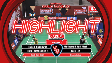 Rivaldi Susilawan/Ruth Emmanuella Santosa (Banda Baru Batam) VS Mochamad Rafi Rizqi Kurniawan/Salli Lin (Djarum Kudus)