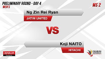 MS2 | NG ZIN REI RYAN (JATIM UNITED) VS KOJI NAITO (HITACHI JAPAN)