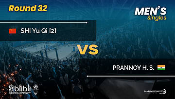 Round 32 | MS | PRANNOY H. S. (IND) vs SHI Yu Qi (CHN) [2] | Blibli Indonesia Open 2019
