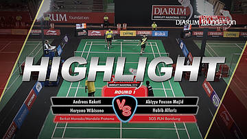 Andreas Kakoti/Haryono Wibisono (Berkat Manado/Mandala Pratama) VS Abiyyu Fauzan Majid/Habib Alfariz (SGS PLN Bandung)