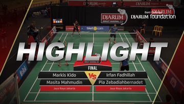 Markis Kido/Masita Mahmudin (Jaya Raya Jakarta) VS Irfan Fadhillah/Pia Zebadiahbernadet (Jaya Raya Jakarta)