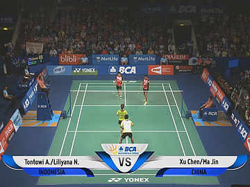 Xu Chen/Ma Jin (CHN) VS Tontowi Ahmad/Liliyana Natsir (INA)