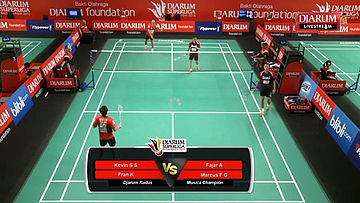 Kevin S /Fran K (Djarum Kudus) VS Fajar A/Marcus F (Musica Champions)