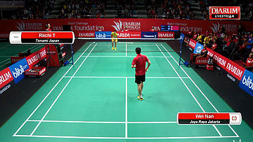 Riichi Takeshita (Tonami Japan) vs Wei Nan (Jaya Raya Jakarta)