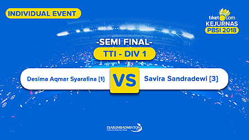 Tiket.com Kejurnas 2018 | TTI DIV 1 | Desima VS Savira