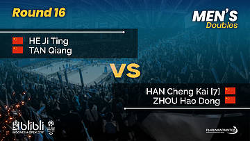 Round 16 | MD | HAN / ZHOU (CHN) [7] vs HE J T / TAN (CHN) | Blibli Indonesia Open 2019