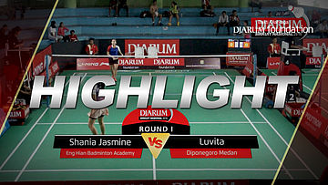 Shania Jasmine (Eng Hian Badminton Academy) VS Luvita (Diponegoro Medan)