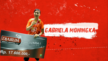 Gabriela Moningka (Interview Juara Tunggal Dewasa Putri)