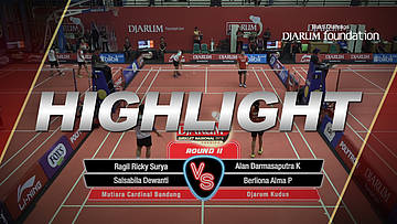 Ragil Ricky Surya Hanaffi/Salsabila Dewanti (Mutiara Cardinal Bandung) VS Alan Darmasaputra Kristanto/Berliona Alma Pradisa (Djarum Kudus)