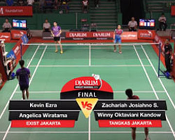 Kevin Ezra / Angelica W. (Exist Jakarta) VS Zachariah J.S. / Winny Oktaviani K. (Tangkas Jakarta)