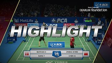 Zheng Siwei/Chen Qingchen (CHN) vs Mathias Christiansen/Sara Thygesen (DEN)